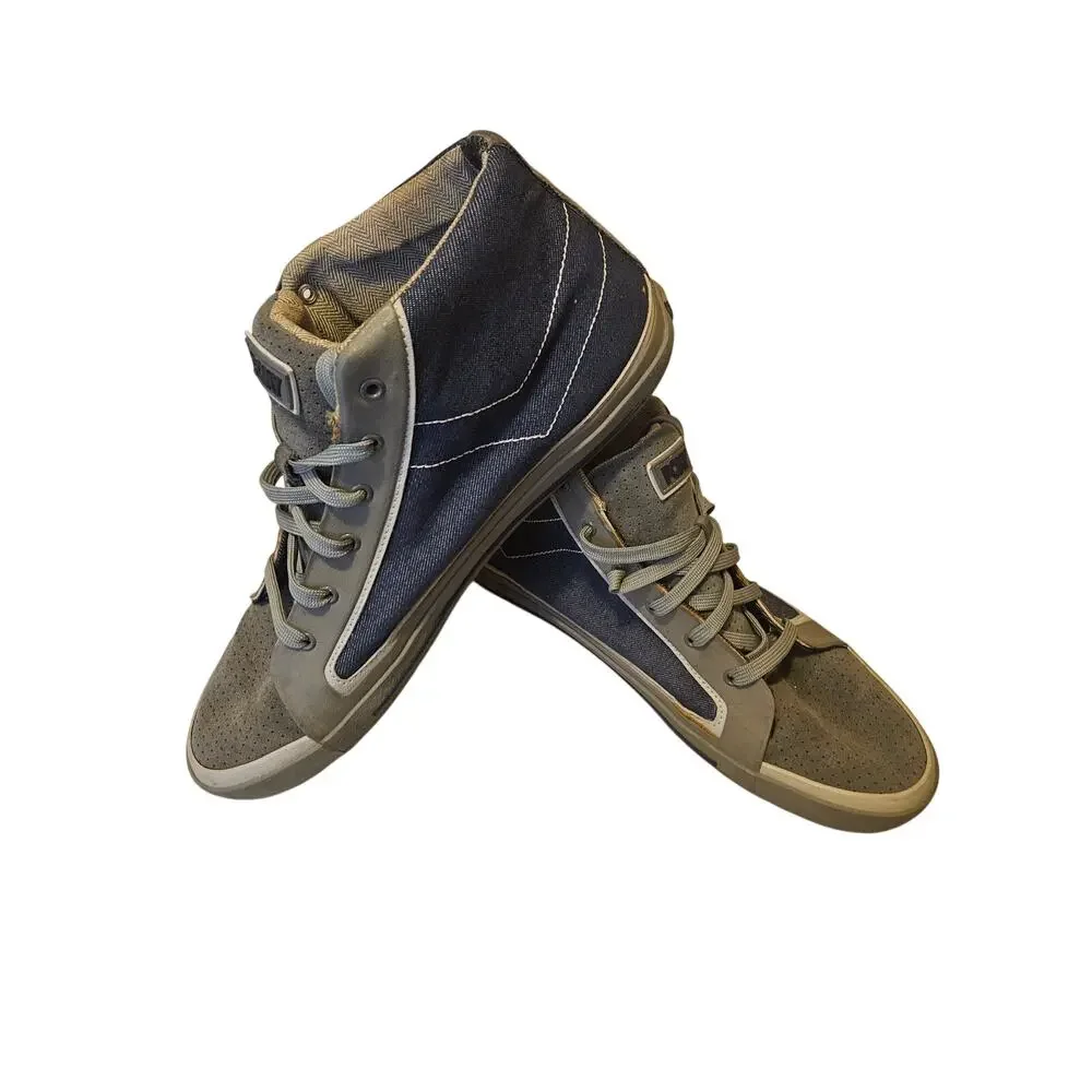 PONY MLO17NWG Mid Top Sneakers Mens Size 14 Blue Gray Lace Up Casual